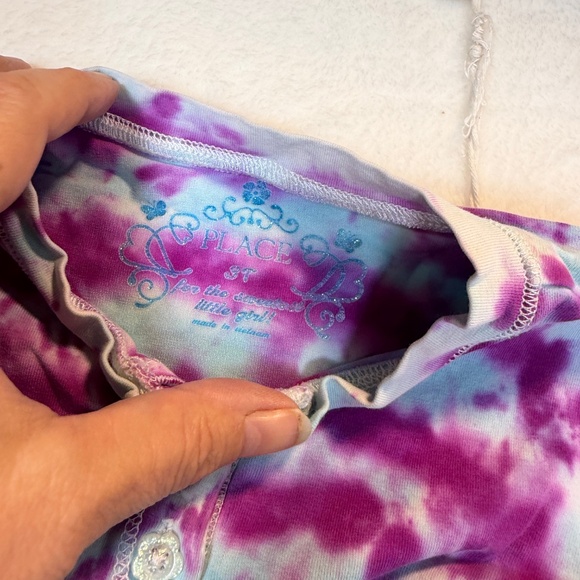 Old Navy Toddler Jeans Ballerina Size 3T Pink Child's Place Tie Dye T-Shirt - Picture 8 of 10